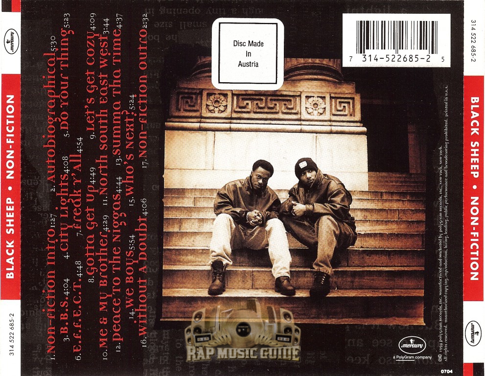 Black Sheep - Non-Fiction: CD | Rap Music Guide